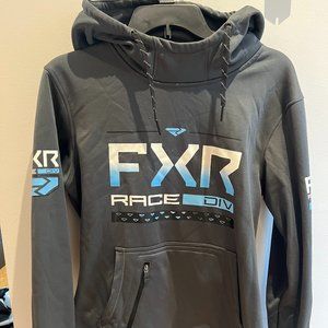 FXR Women's Gray and Blue Hoodie